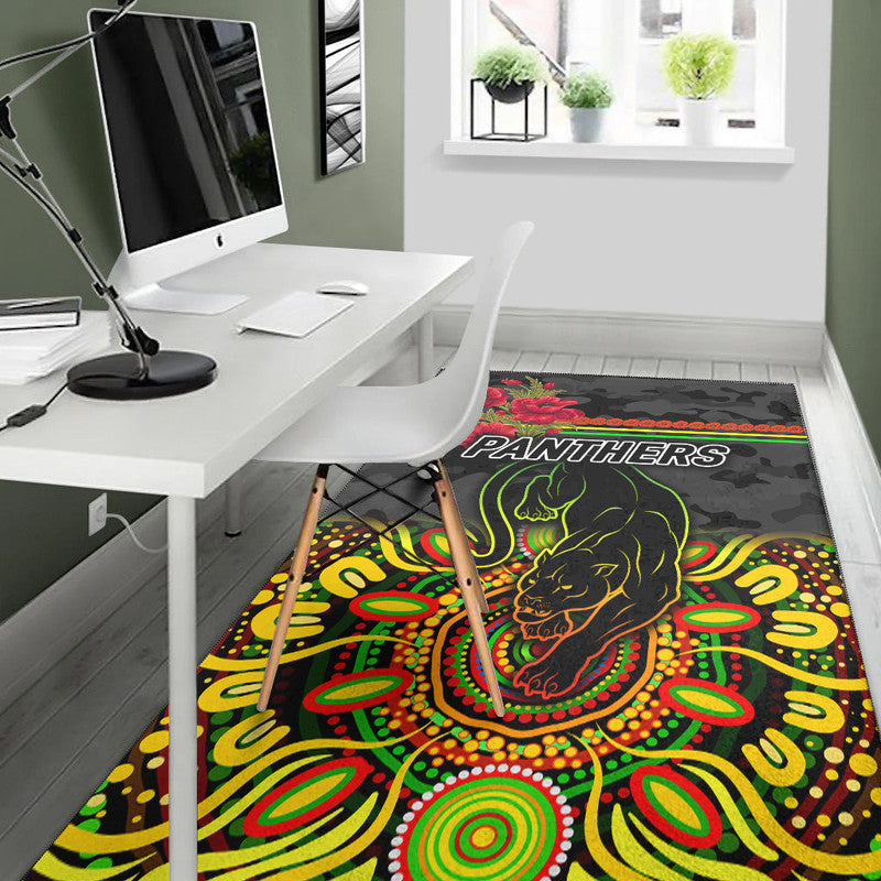 penrith-panthers-anzac-2022-area-rug-indigenous-vibes-black