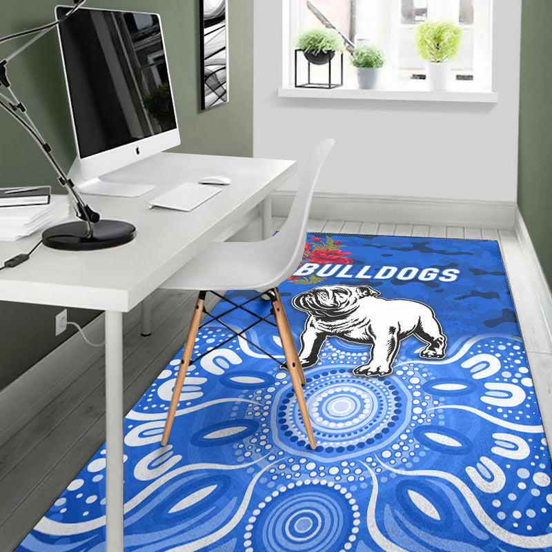 canterbury-bankstown-bulldogs-anzac-2022-area-rug-indigenous-vibes-blue