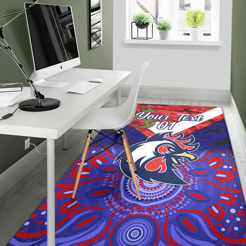 custom-personalised-sydney-roosters-anzac-2022-area-rug-indigenous-vibes-blue