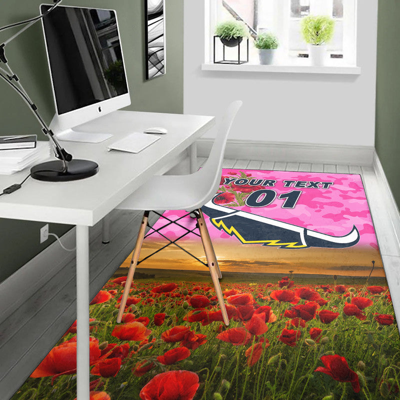 custom-personalised-north-queensland-cowboys-anzac-2022-area-rug-poppy-flowers-vibes-pink