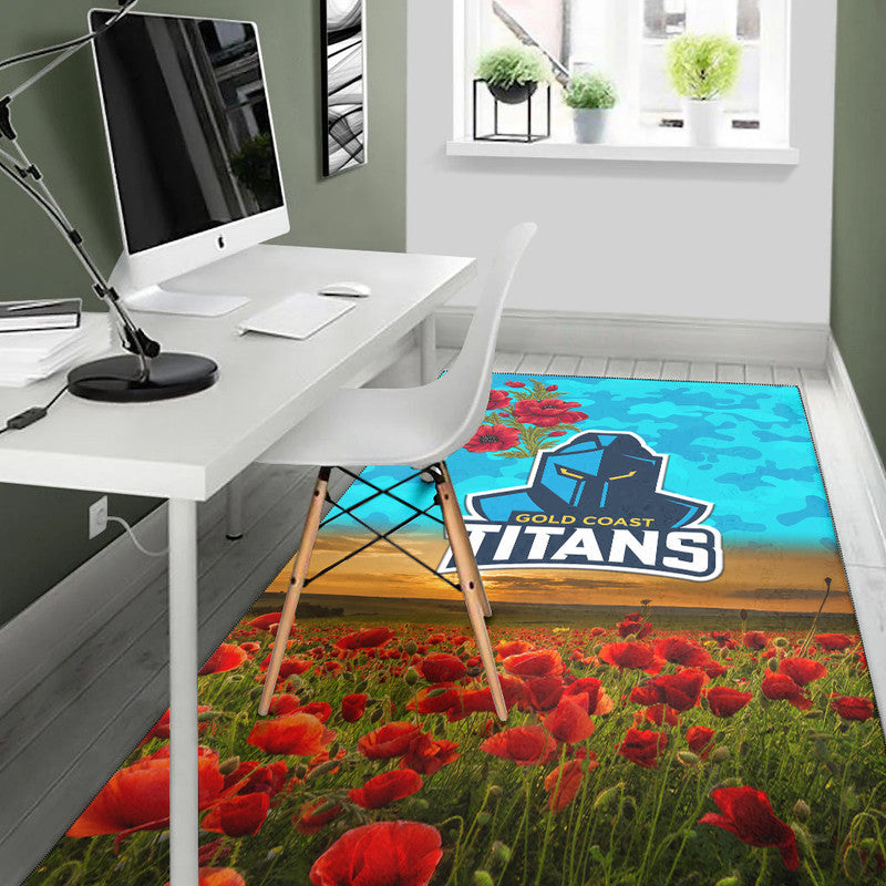 gold-coast-titans-anzac-2022-area-rug-poppy-flowers-vibes