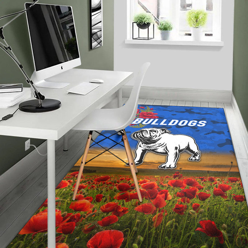 canterbury-bankstown-bulldogs-anzac-2022-area-rug-poppy-flowers-vibes-blue