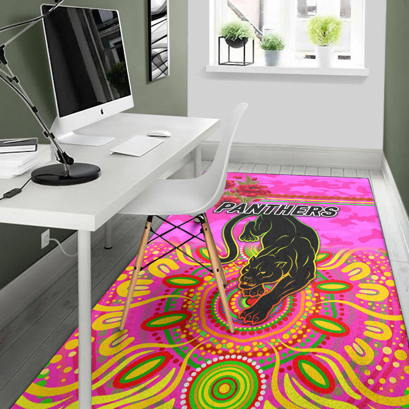 penrith-panthers-anzac-2022-area-rug-indigenous-vibes-pink