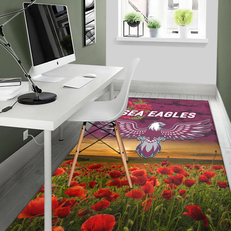 manly-warringah-sea-eagles-anzac-2022-area-rug-poppy-flowers-vibes