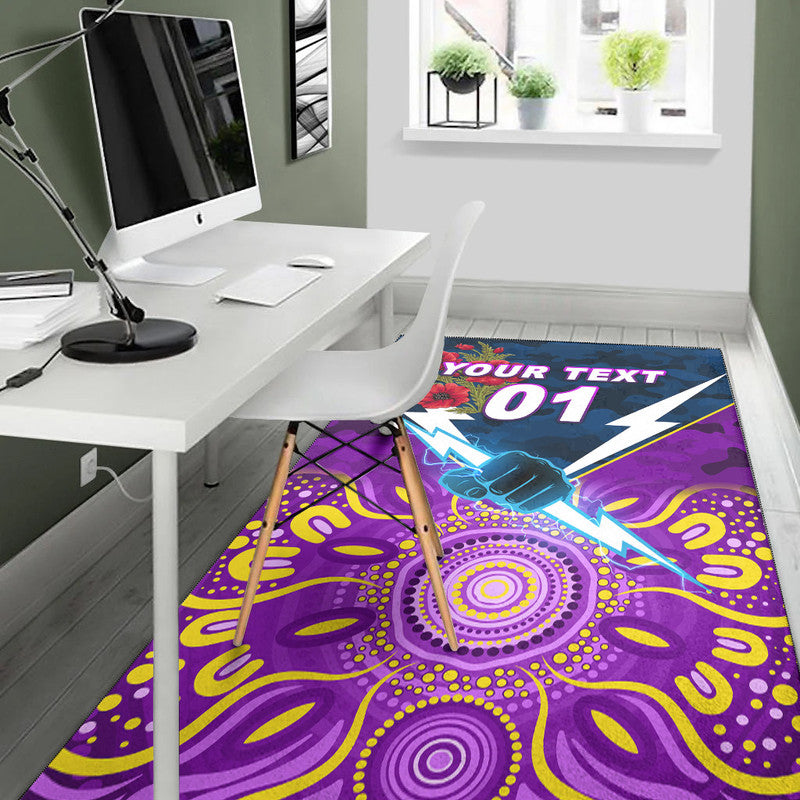 custom-personalised-melbourne-storm-anzac-2022-area-rug-indigenous-vibes