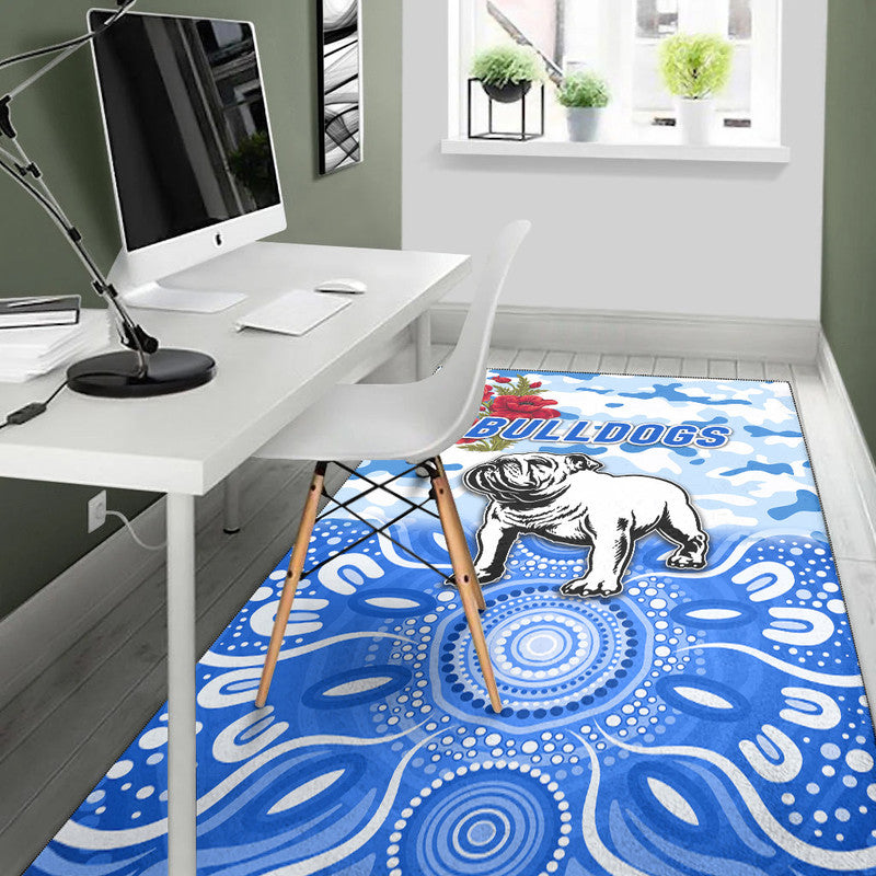 canterbury-bankstown-bulldogs-anzac-2022-area-rug-indigenous-vibes-white