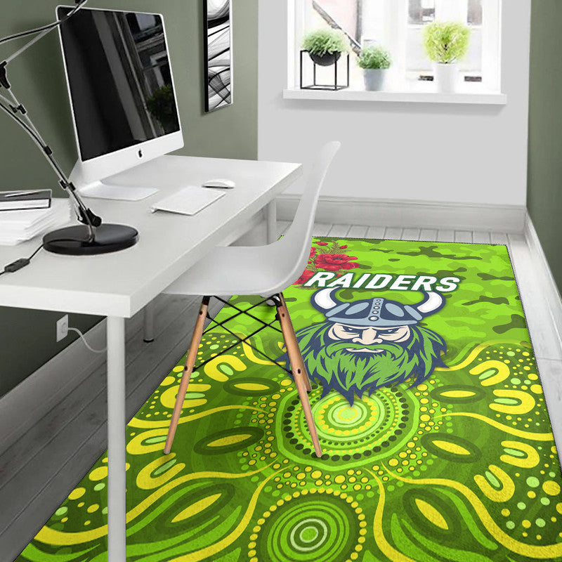 canberra-raiders-anzac-2022-area-rug-indigenous-vibes