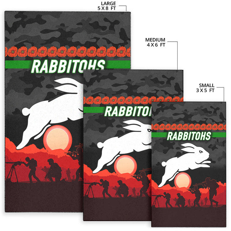 south-sydney-rabbitohs-anzac-2022-area-rug-simple-style-black