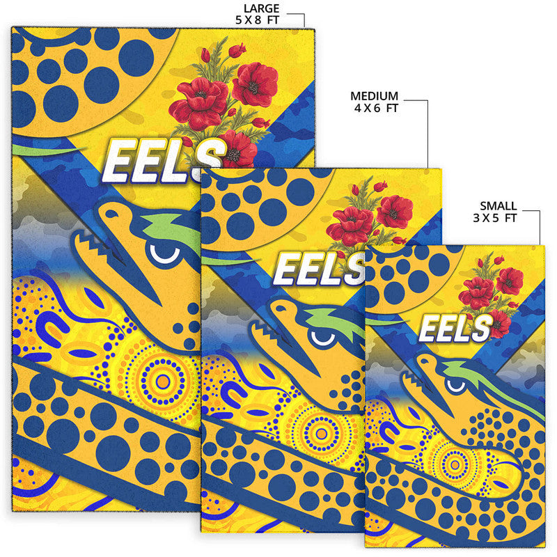 parramatta-eels-anzac-2022-area-rug-indigenous-vibes-gold