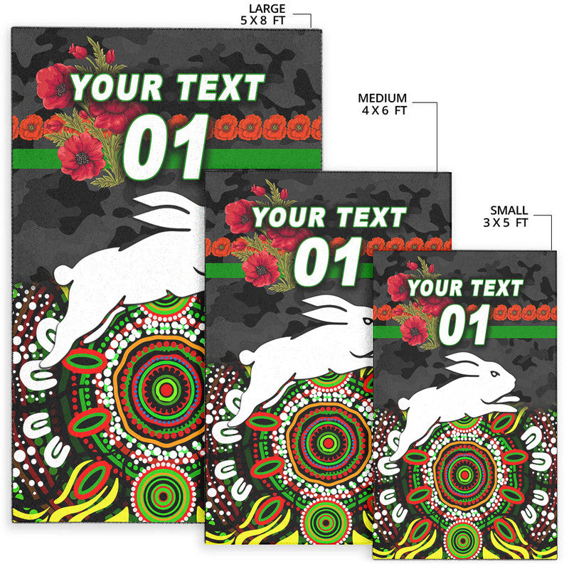 custom-personalised-south-sydney-rabbitohs-anzac-2022-area-rug-indigenous-vibes-black