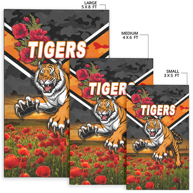 wests-tigers-anzac-2022-area-rug-poppy-flowers-vibes
