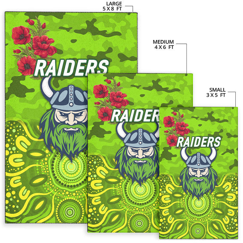 canberra-raiders-anzac-2022-area-rug-indigenous-vibes