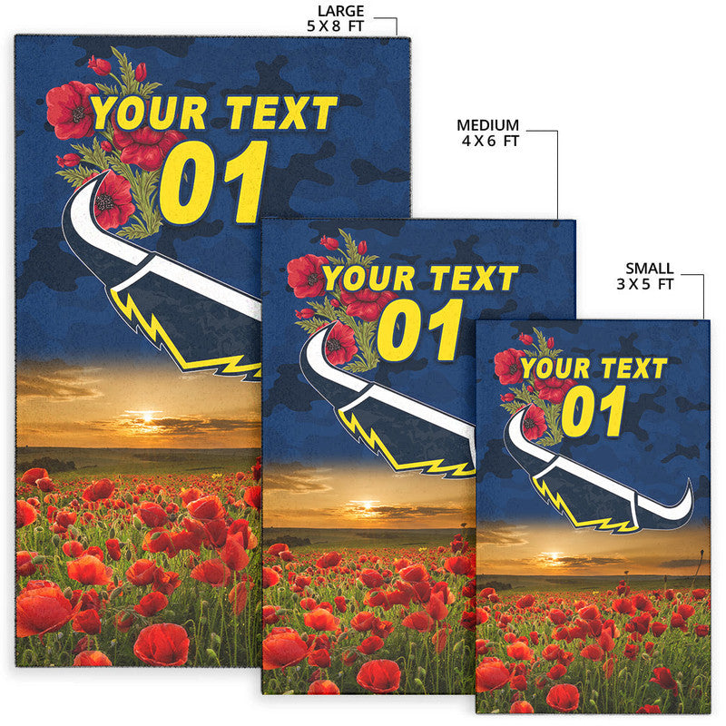 custom-personalised-north-queensland-cowboys-anzac-2022-area-rug-poppy-flowers-vibes-blue