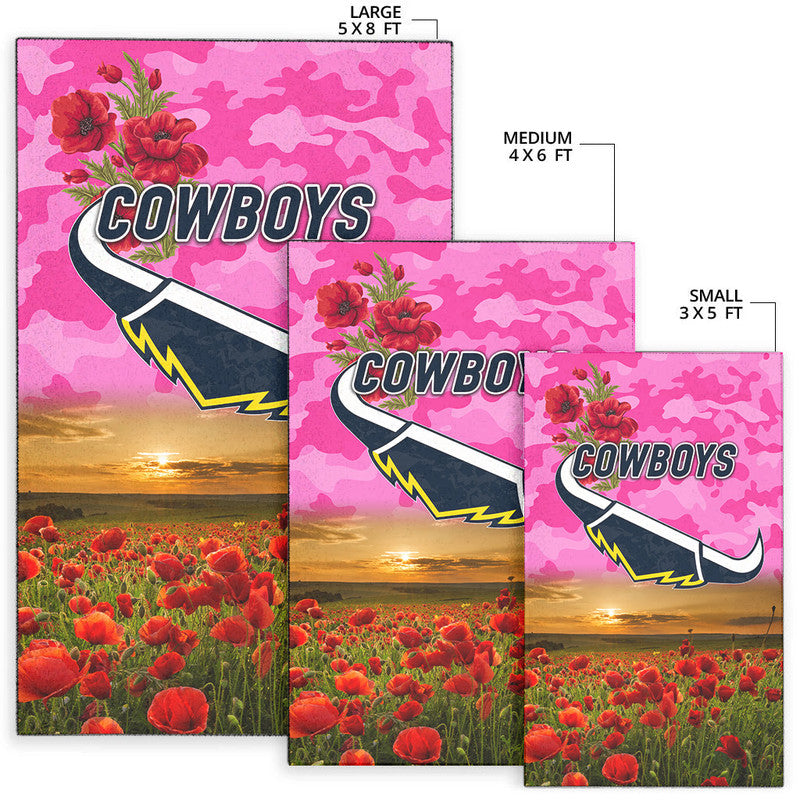 north-queensland-cowboys-anzac-2022-area-rug-poppy-flowers-vibes-pink