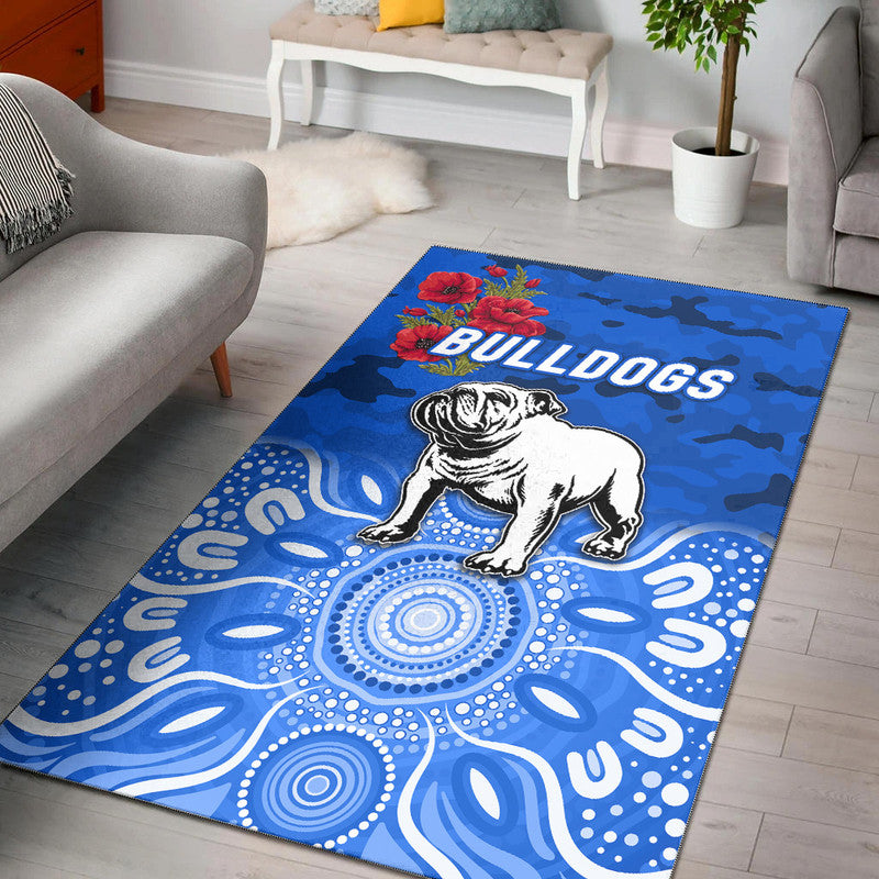 canterbury-bankstown-bulldogs-anzac-2022-area-rug-indigenous-vibes-blue