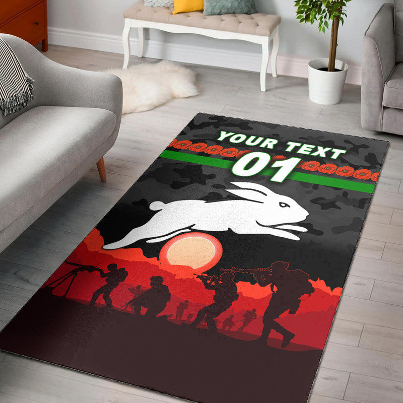 custom-personalised-south-sydney-rabbitohs-anzac-2022-area-rug-simple-style-black