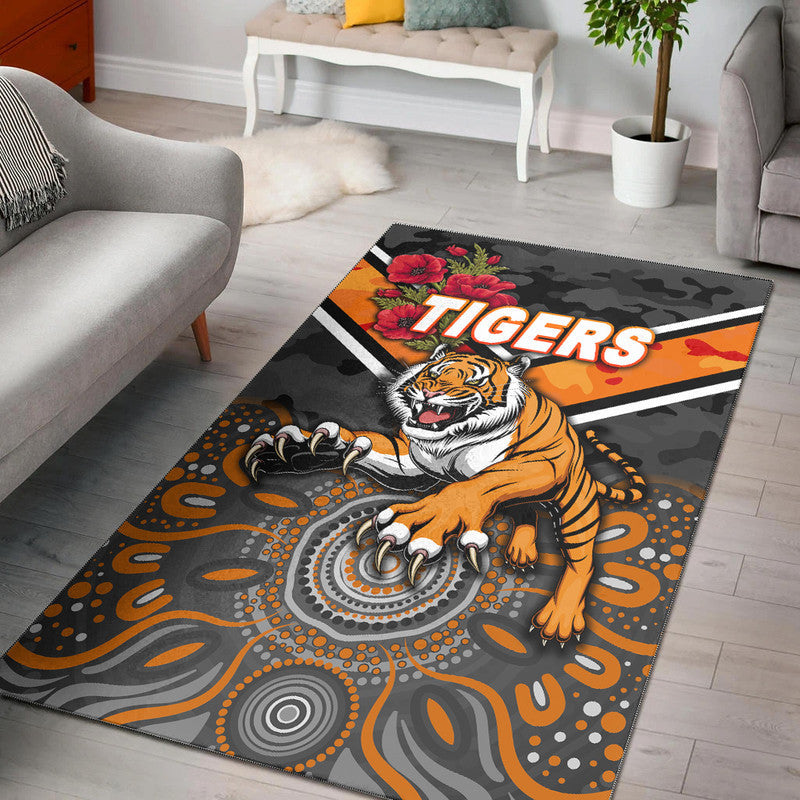 wests-tigers-anzac-2022-area-rug-indigenous-vibes