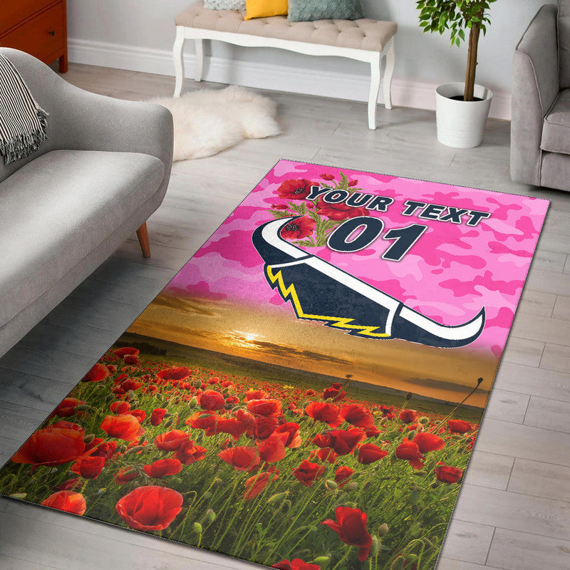 custom-personalised-north-queensland-cowboys-anzac-2022-area-rug-poppy-flowers-vibes-pink