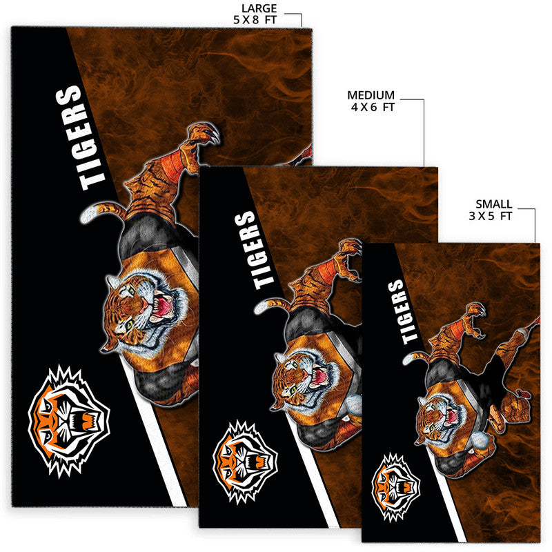 nrl-area-rug-tigers-fire-style