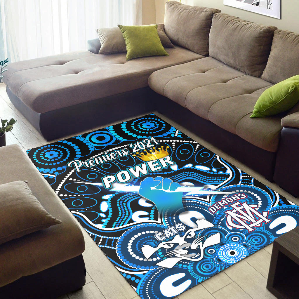 port-adelaide-power-indigenous-area-rug-football-2021-premiers-the-king