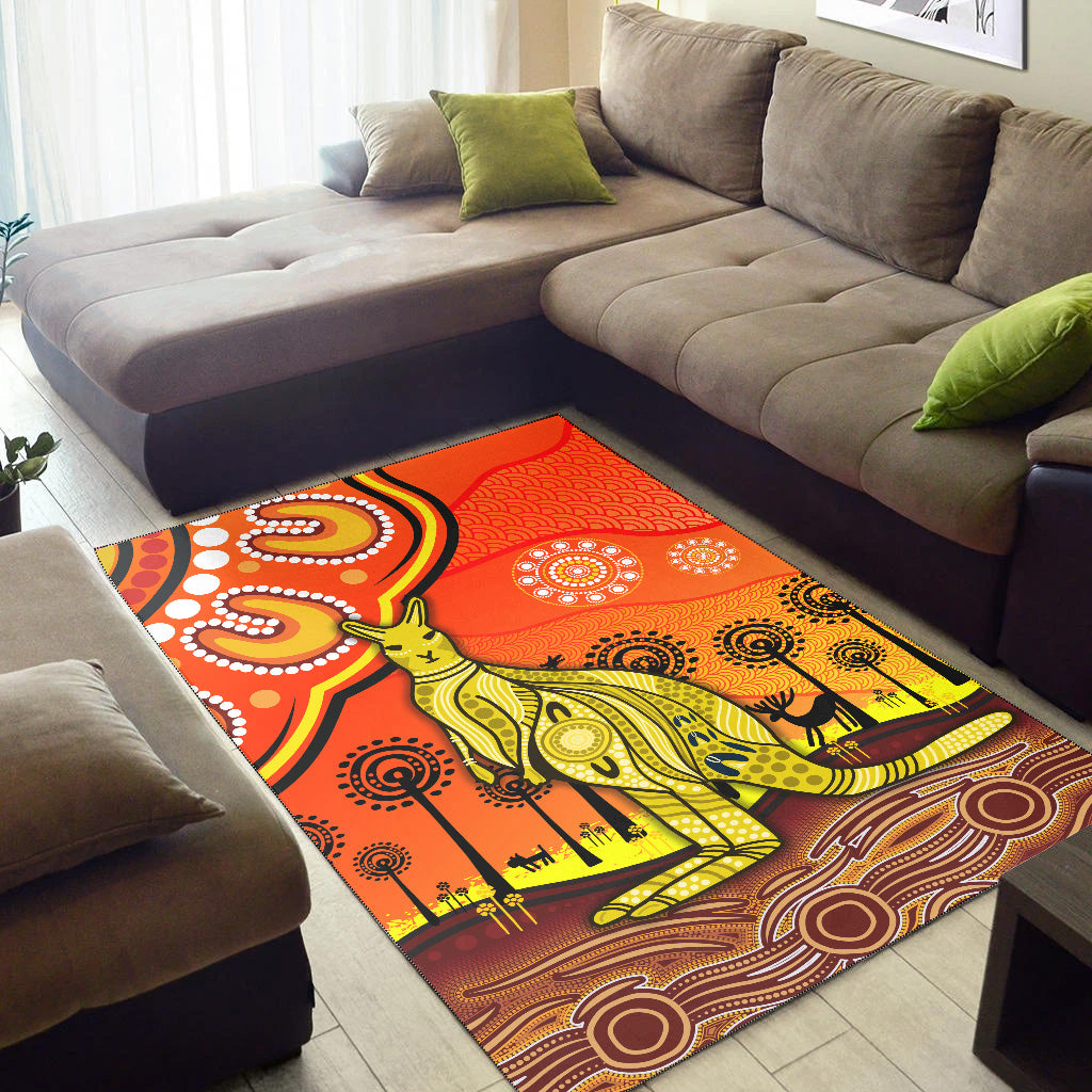 aboriginal-art-kangaroo-area-rug-indigenous-unique-vibes-orange