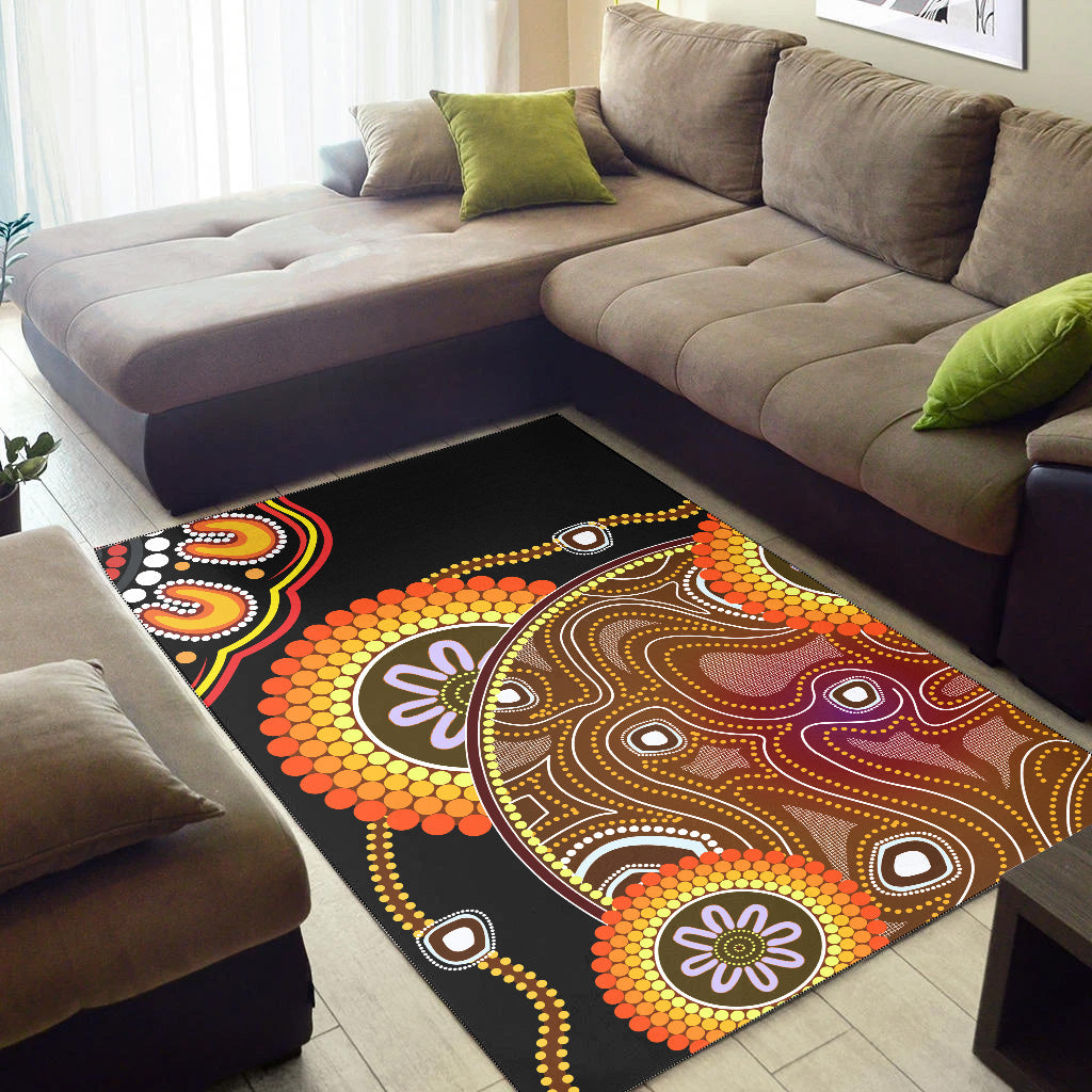 aboriginal-area-rug-sun-rise-indigenous-vibes