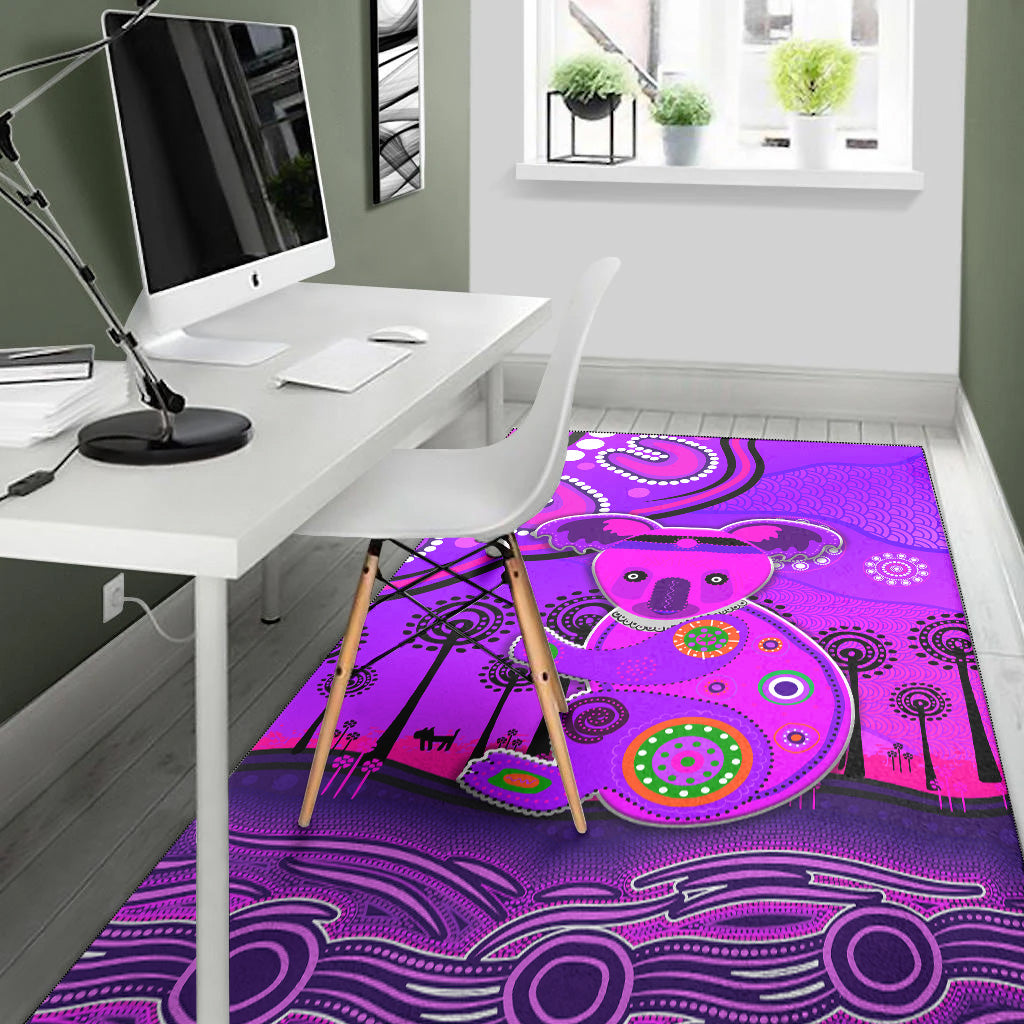 aboriginal-art-koala-area-rug-indigenous-unique-vibes-purple