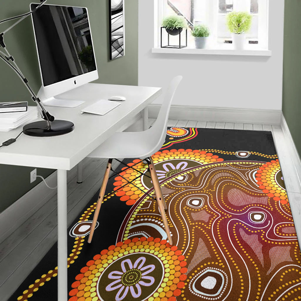 aboriginal-area-rug-sun-rise-indigenous-vibes