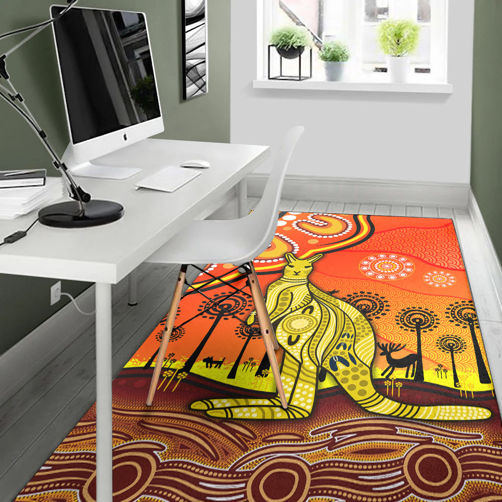 aboriginal-art-kangaroo-area-rug-indigenous-unique-vibes-orange