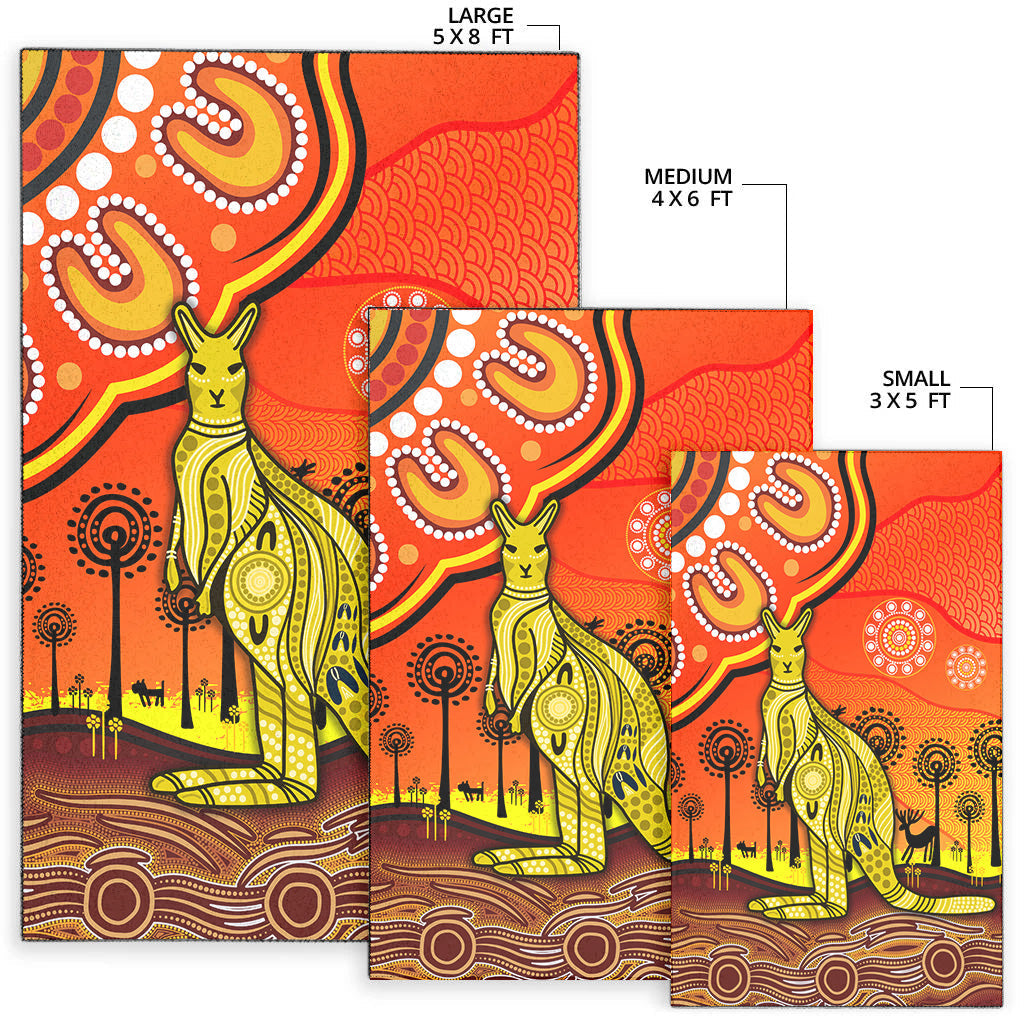 aboriginal-art-kangaroo-area-rug-indigenous-unique-vibes-orange