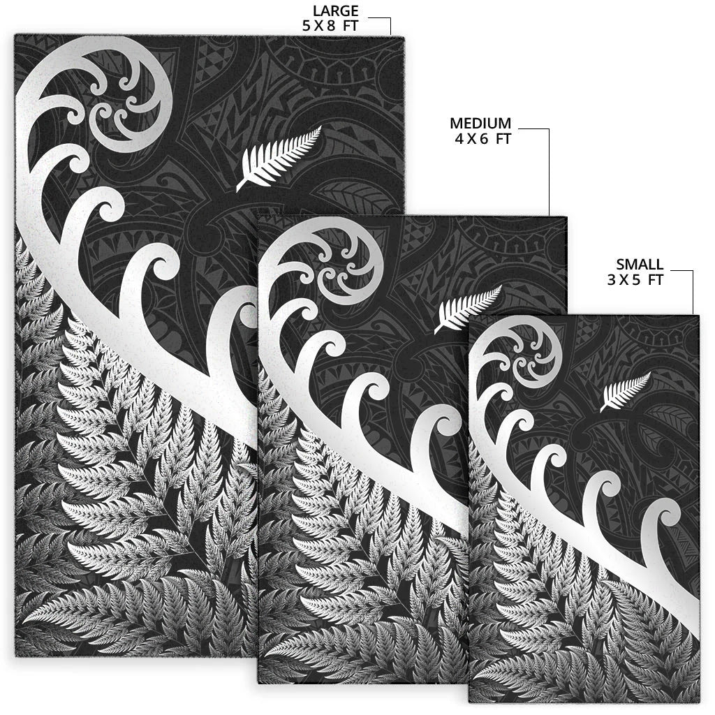 new-zealand-rugby-maori-area-rug-silver-fern-koru-vibes-black