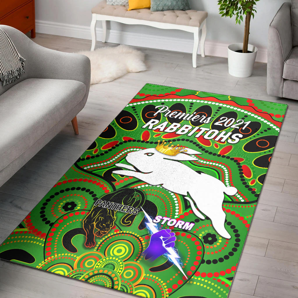 south-sydney-rabbitohs-area-rug-2021-indigenous-premiers-the-king-green