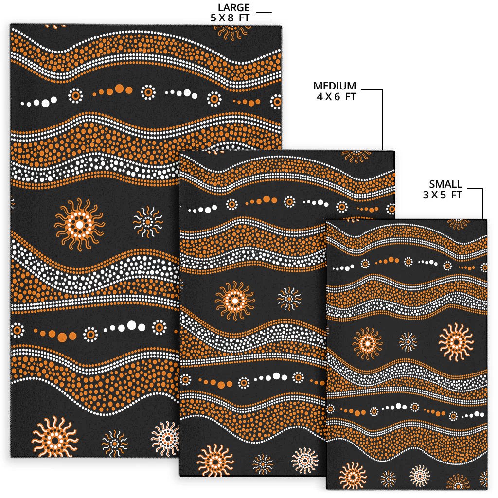 aboriginal-area-rug-aboriginal-pattern-black-style