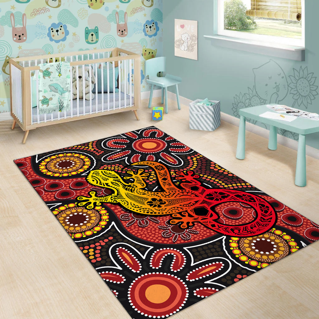 aboriginal-lizard-area-rug