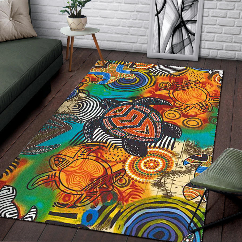 turtle-area-rug-aboriginal-no-3