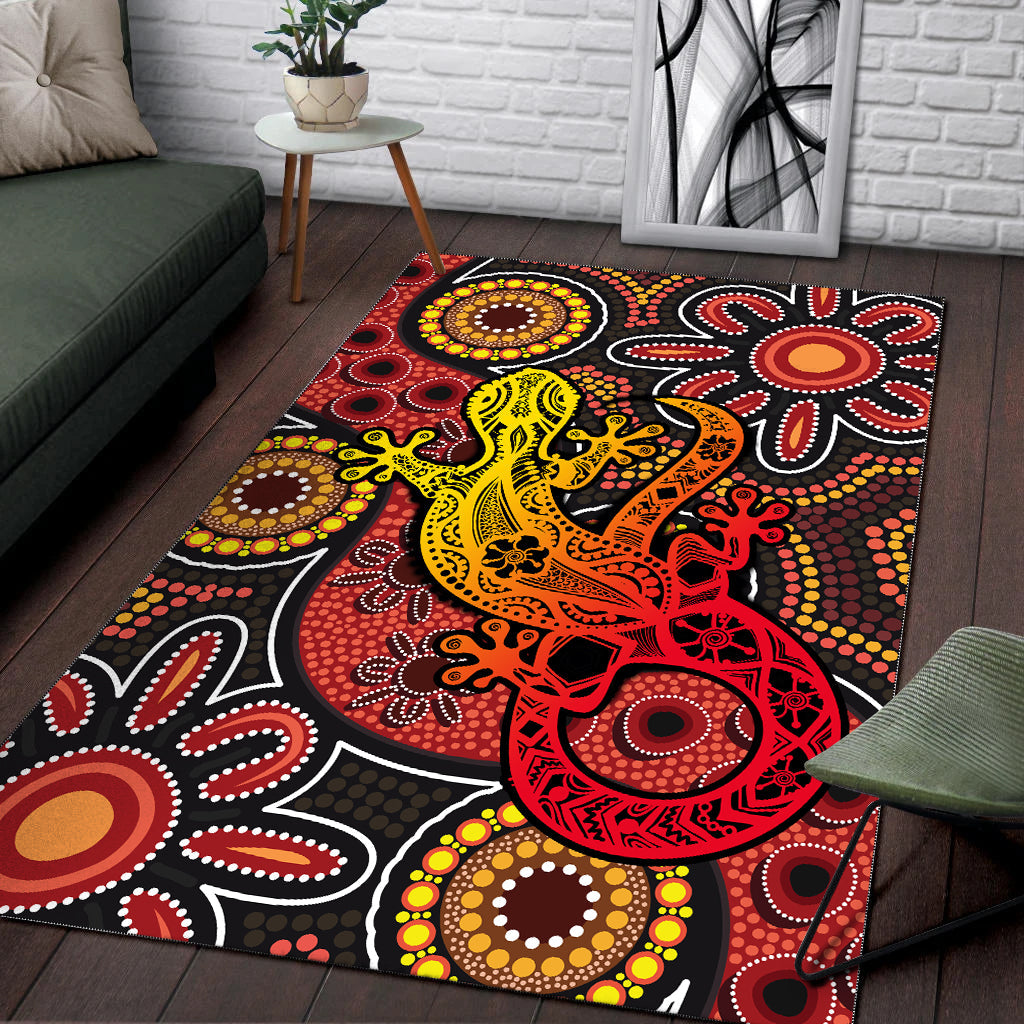 aboriginal-lizard-area-rug