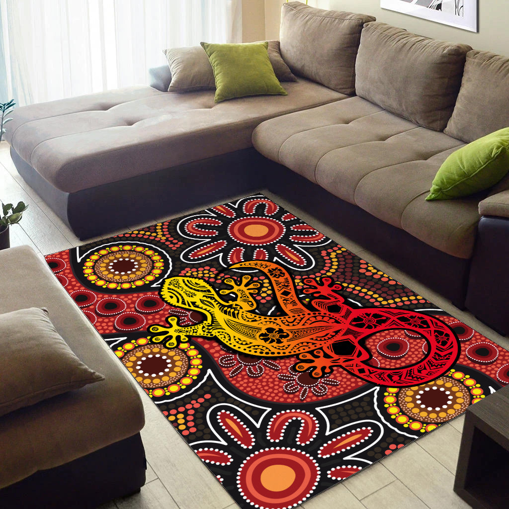 aboriginal-lizard-area-rug