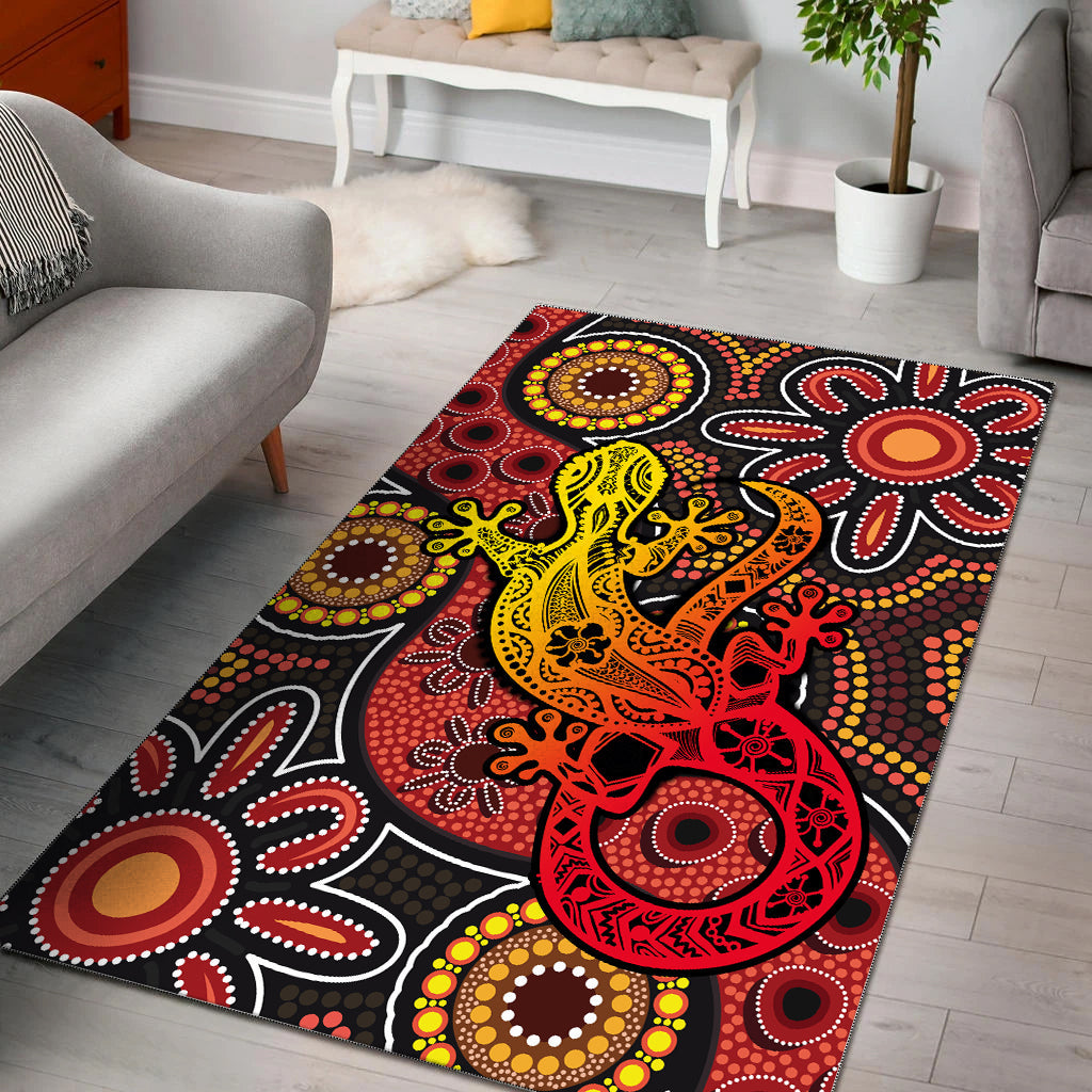 aboriginal-lizard-area-rug