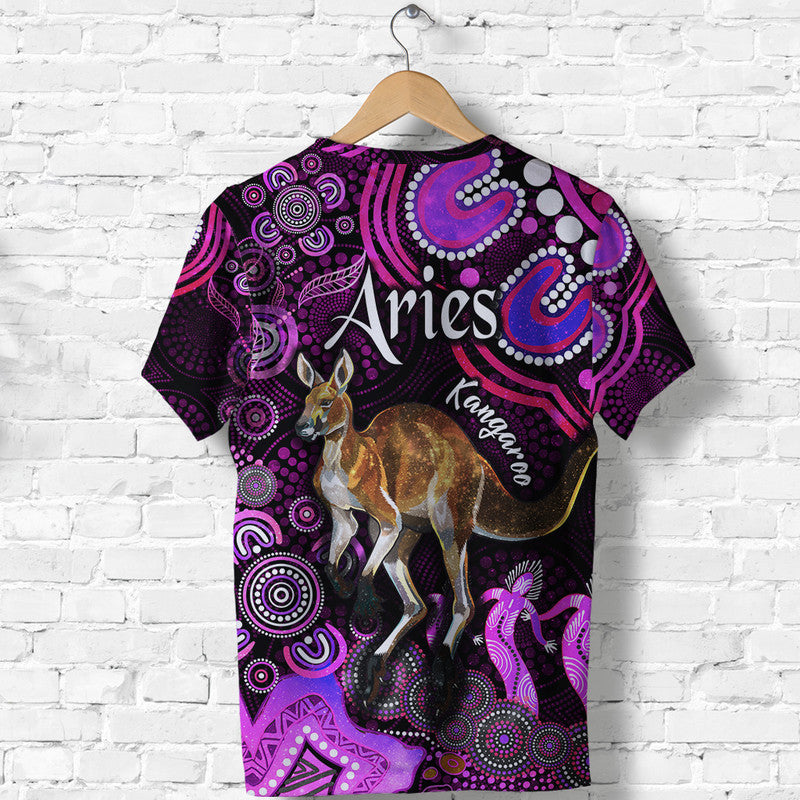 australian-astrology-t-shirt-aries-kangaroo-zodiac-aboriginal-vibes-pink