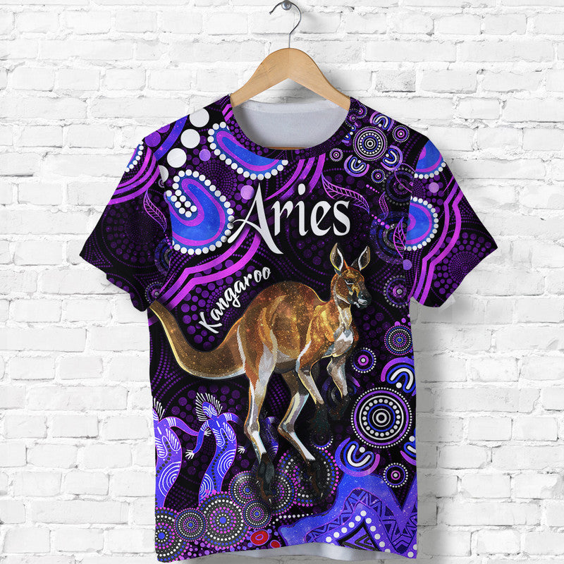 australian-astrology-t-shirt-aries-kangaroo-zodiac-aboriginal-vibes-purple