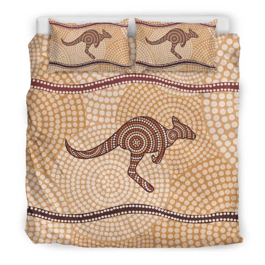 aboriginal-bedding-sets-kangaroo-dot-painting-circle-art