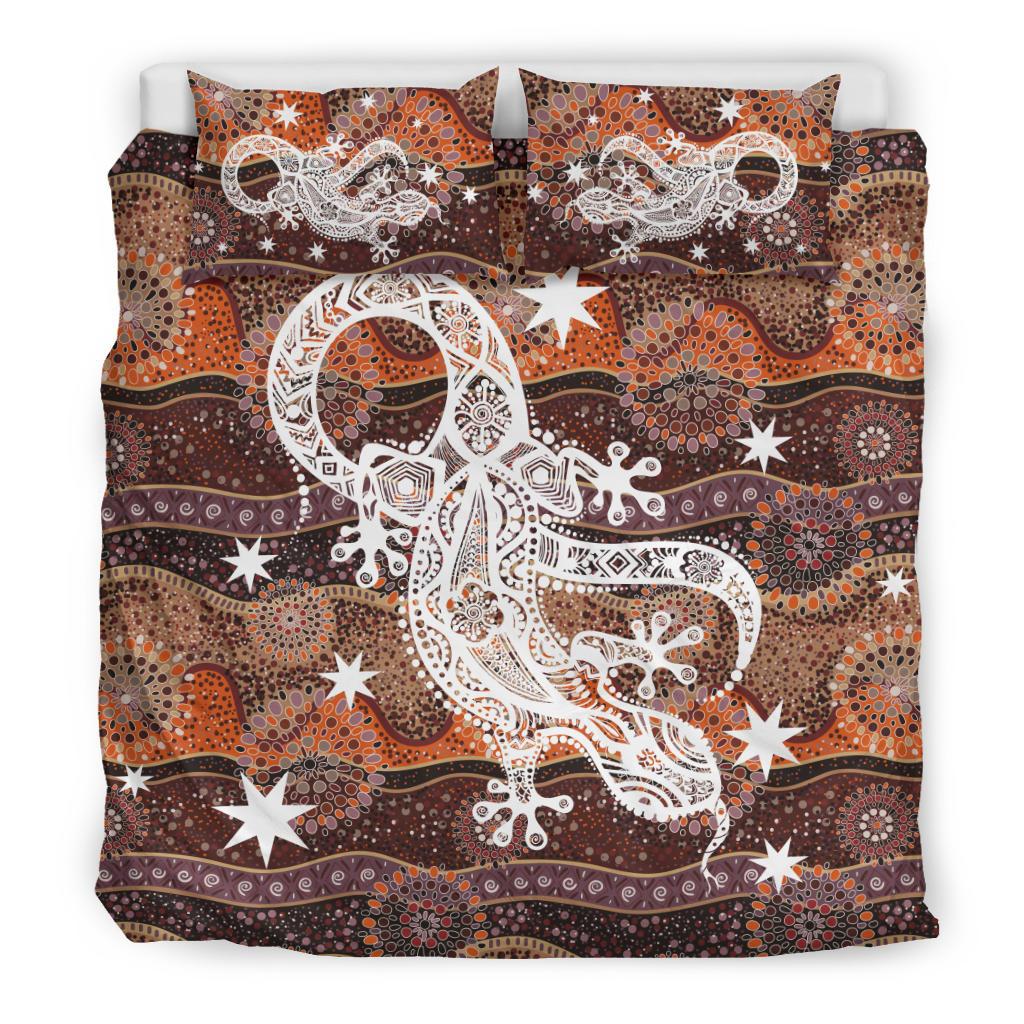 aboriginal-bedding-sets-lizard-dot-painting-circle-patterns