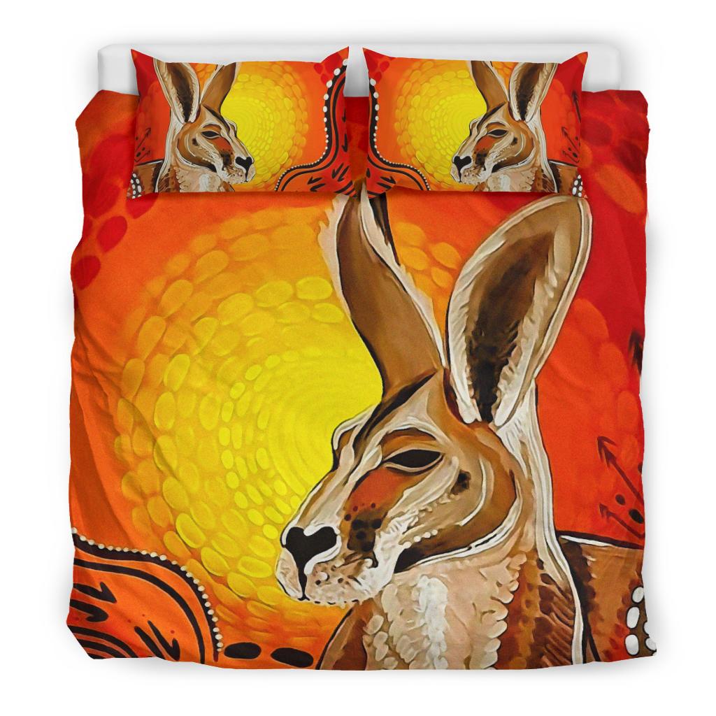 kangaroo-bedding-sets-aboriginal-patterns-drawing-painting