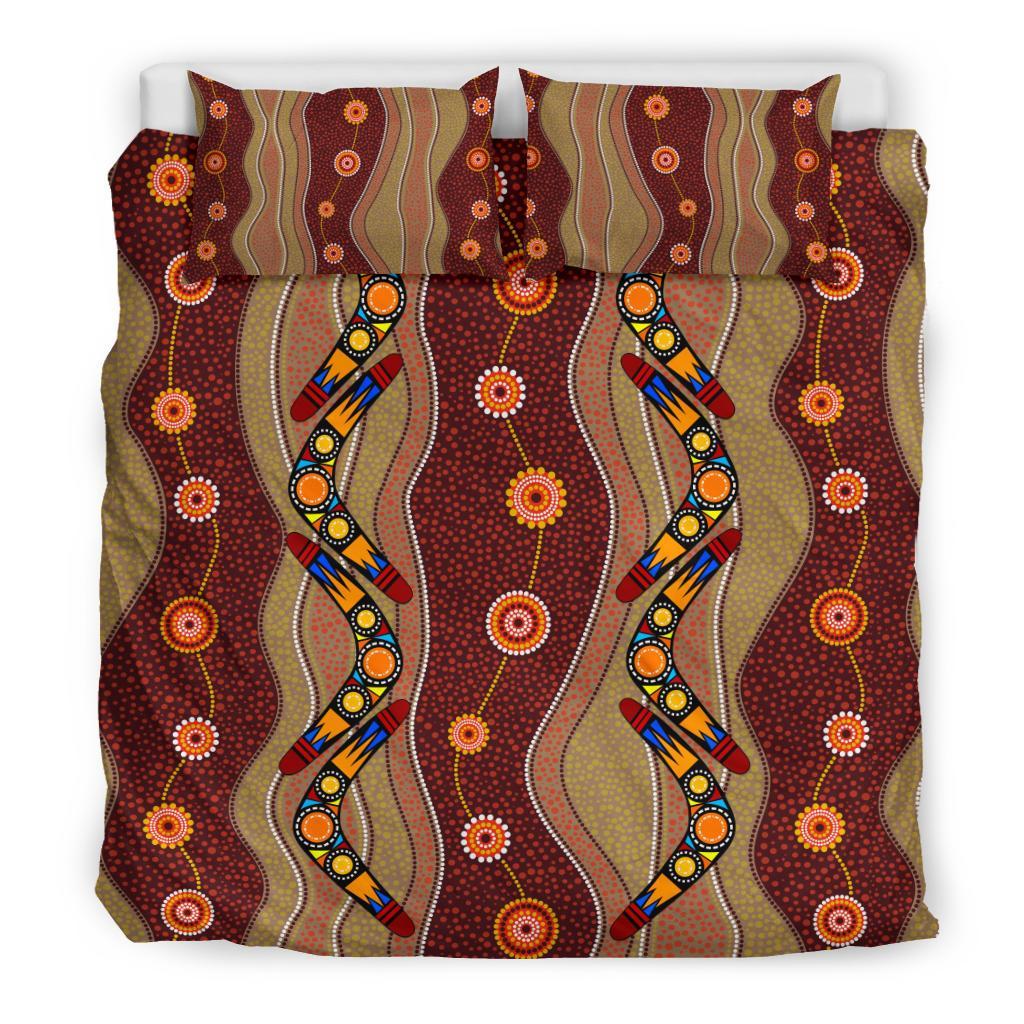 aboriginal-bedding-sets-boomerang-patterns-circle-art