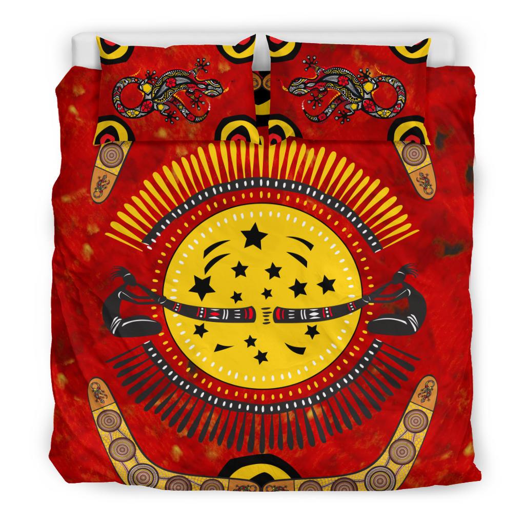 1saustralia-bedding-set-aboriginal-boomerang-and-lizard-pattern