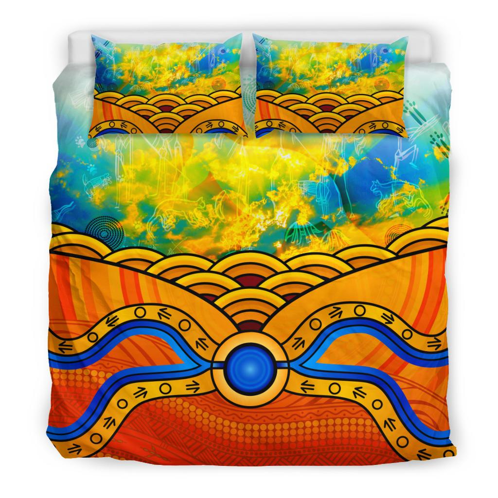 aboriginal-bedding-set-australia-kangaroo-sky