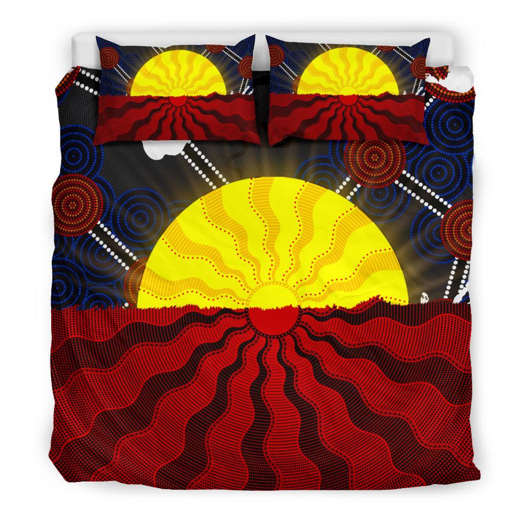 aboriginal-bedding-set-aboriginal-lives-matter-flag-sun-dot-painting