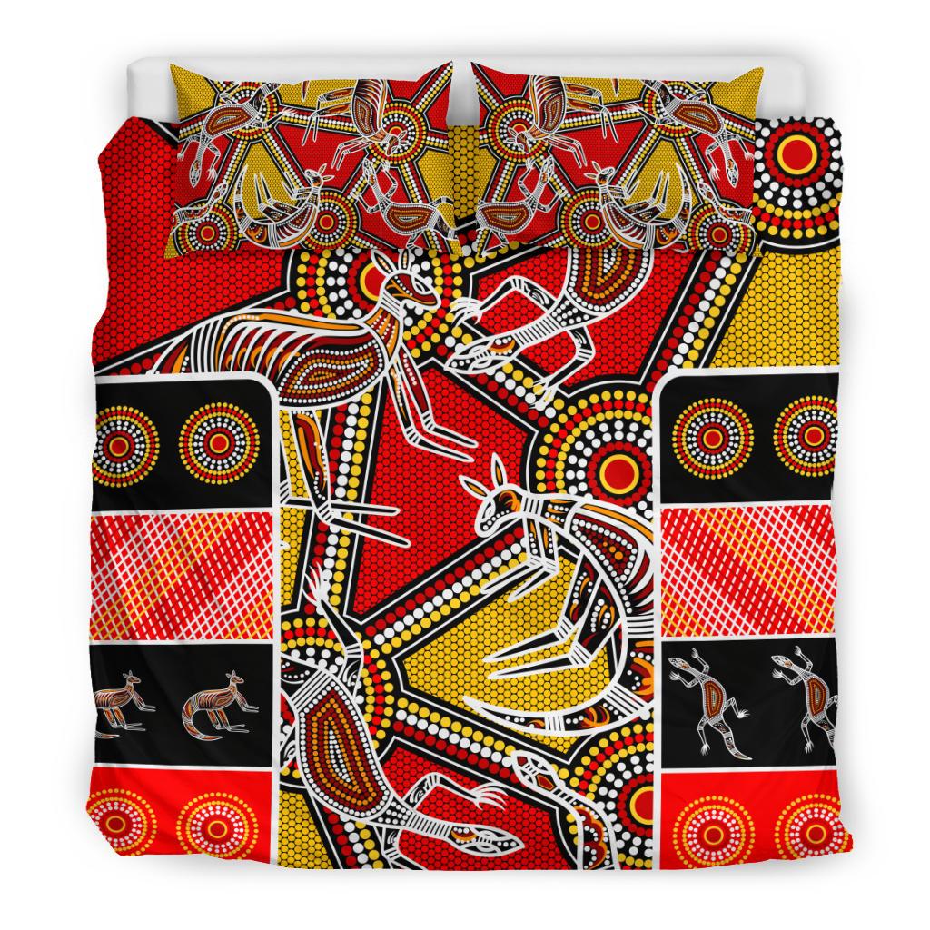 aboriginal-bedding-set-kangaroo-dot-painting-patterns