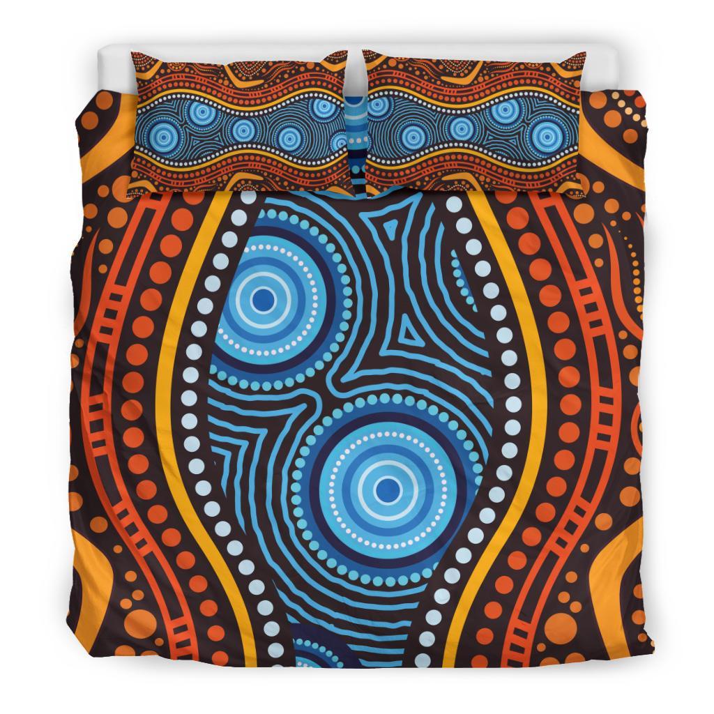 aboriginal-bedding-set-boomerang-circle-dot-painting-art-ver01