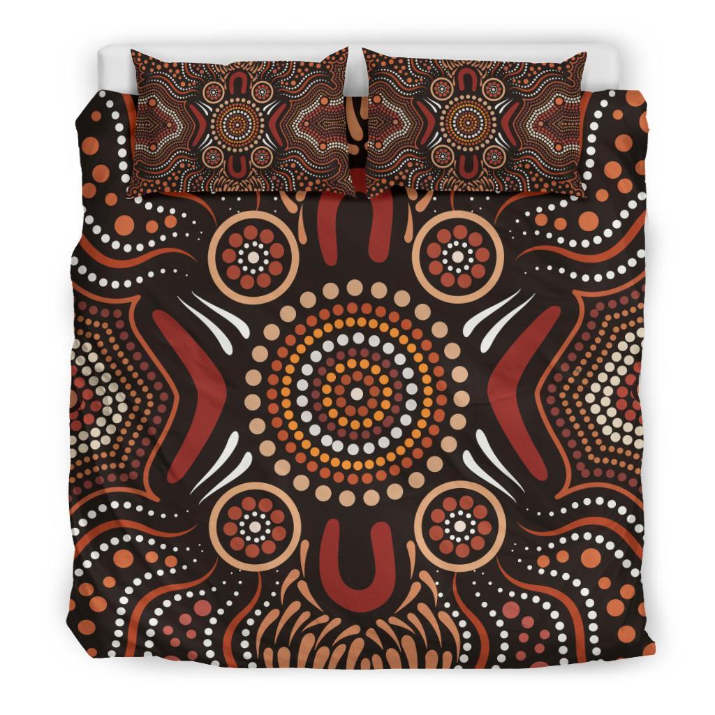 aboriginal-bedding-set-boomerang-circle-dot-painting-art-ver02